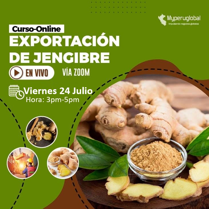 Curso de Exportación de Jengibre | Julio 2026